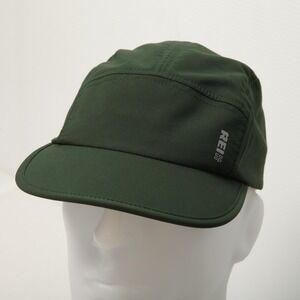 REI Co-op Hat Cap Strap Back One Size 5 Panel Green Performance Running Outdoors
